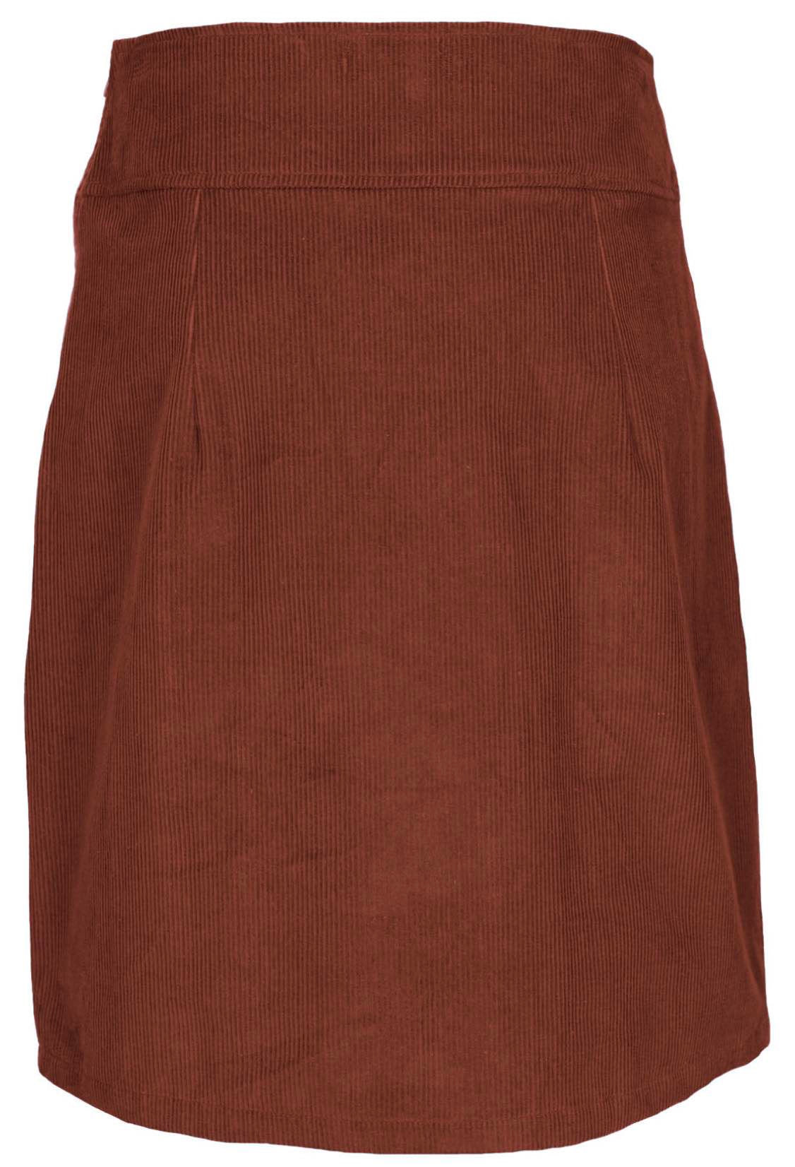 Aalia Skirt Corduroy Burnt Henna