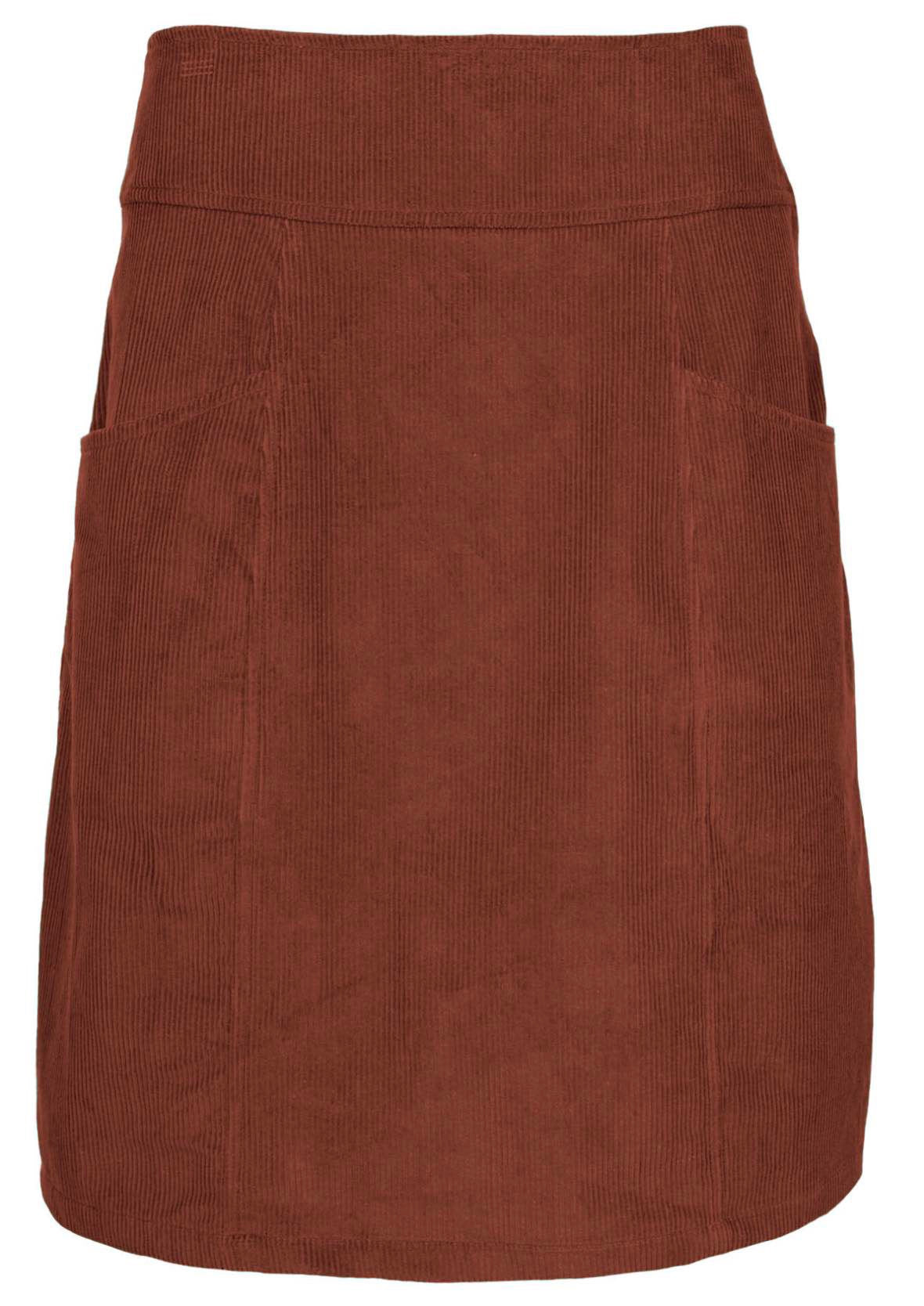 Aalia Skirt Corduroy Burnt Henna