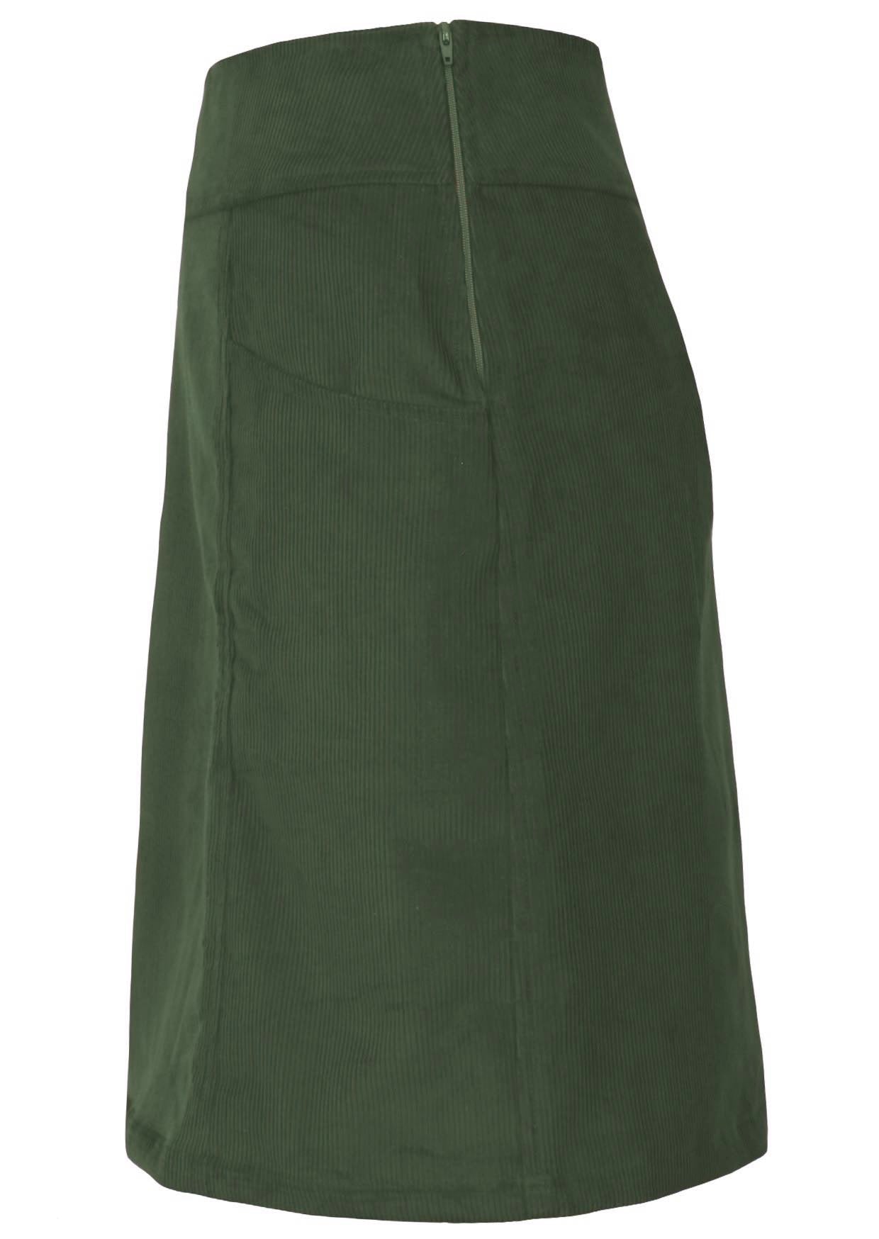 Aalia Skirt Corduroy Green