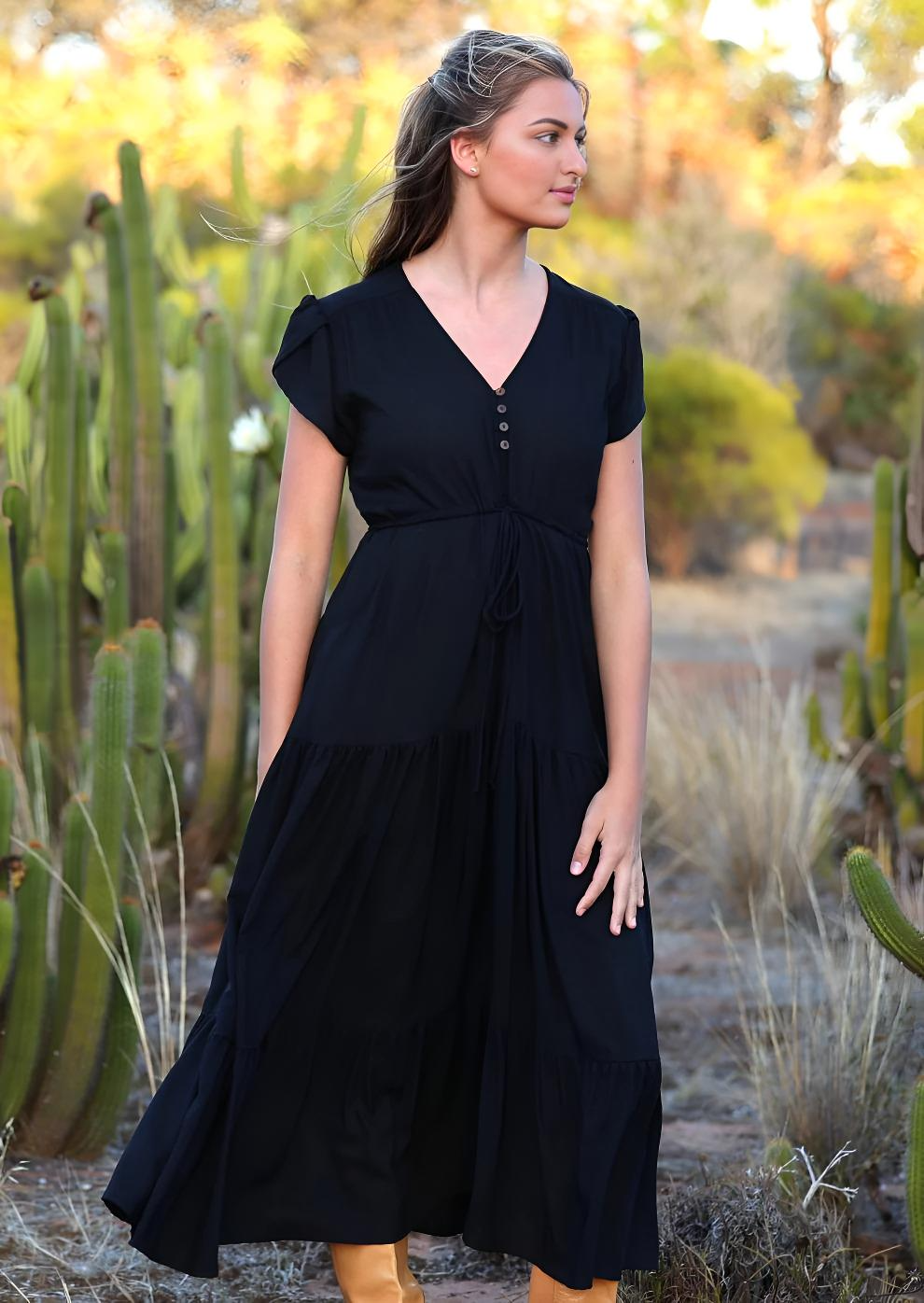Acacia Maxi Dress Black