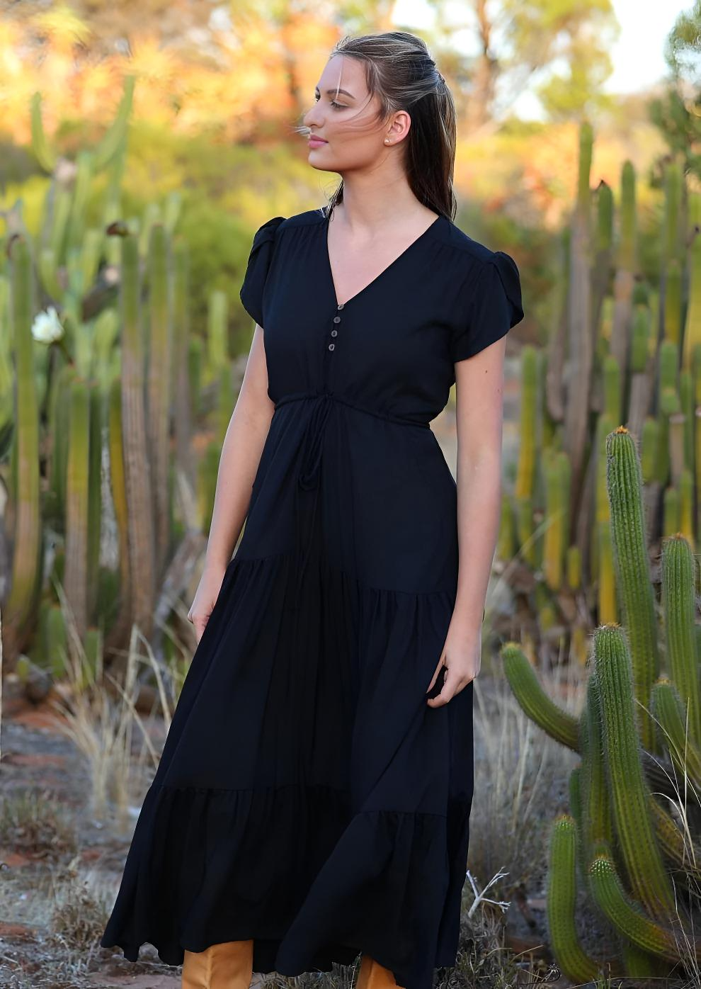 Acacia Maxi Dress Black