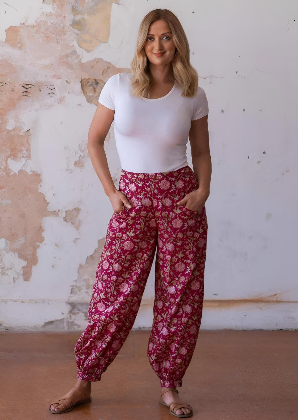 Acapulco Pants Cranberry
