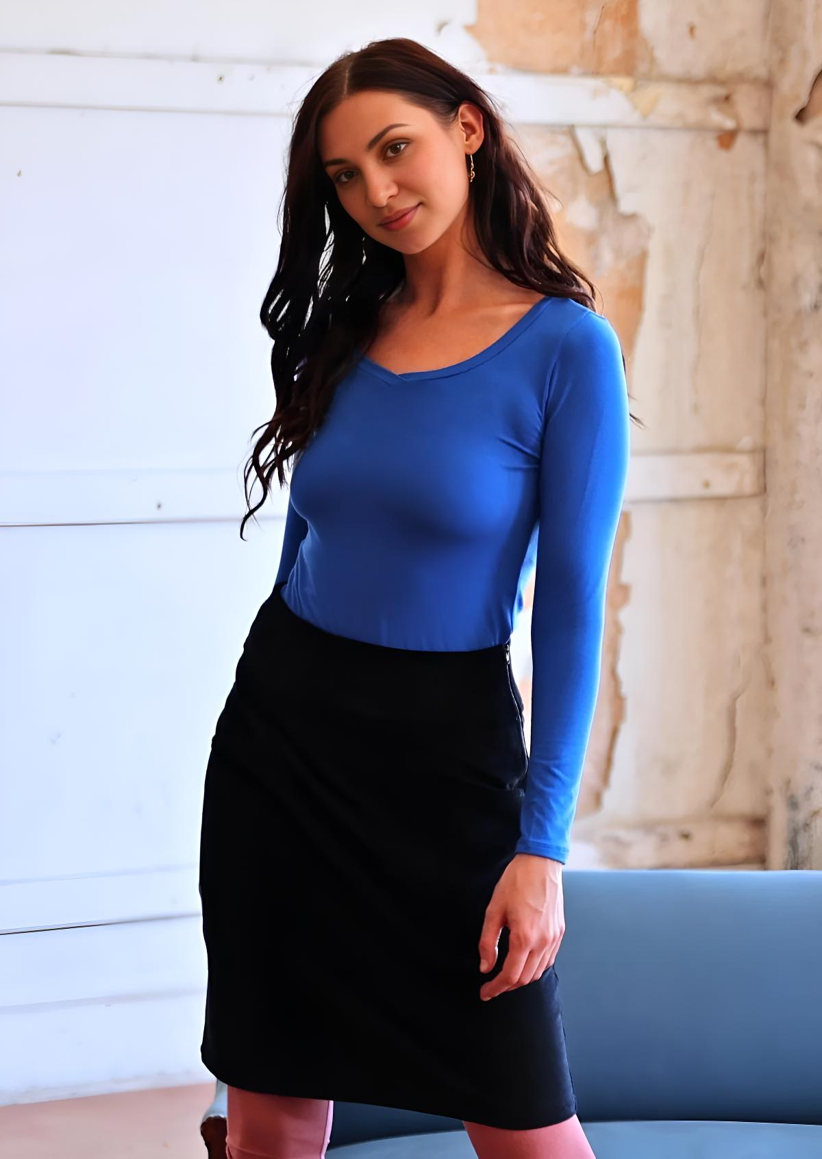 Aalia Skirt Corduroy Black