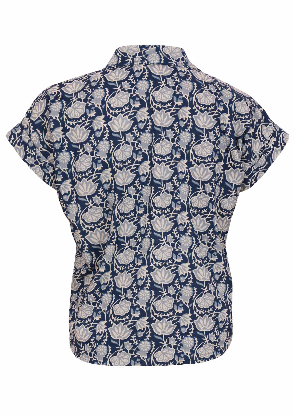 Aria Top Indigo back mannequin photo