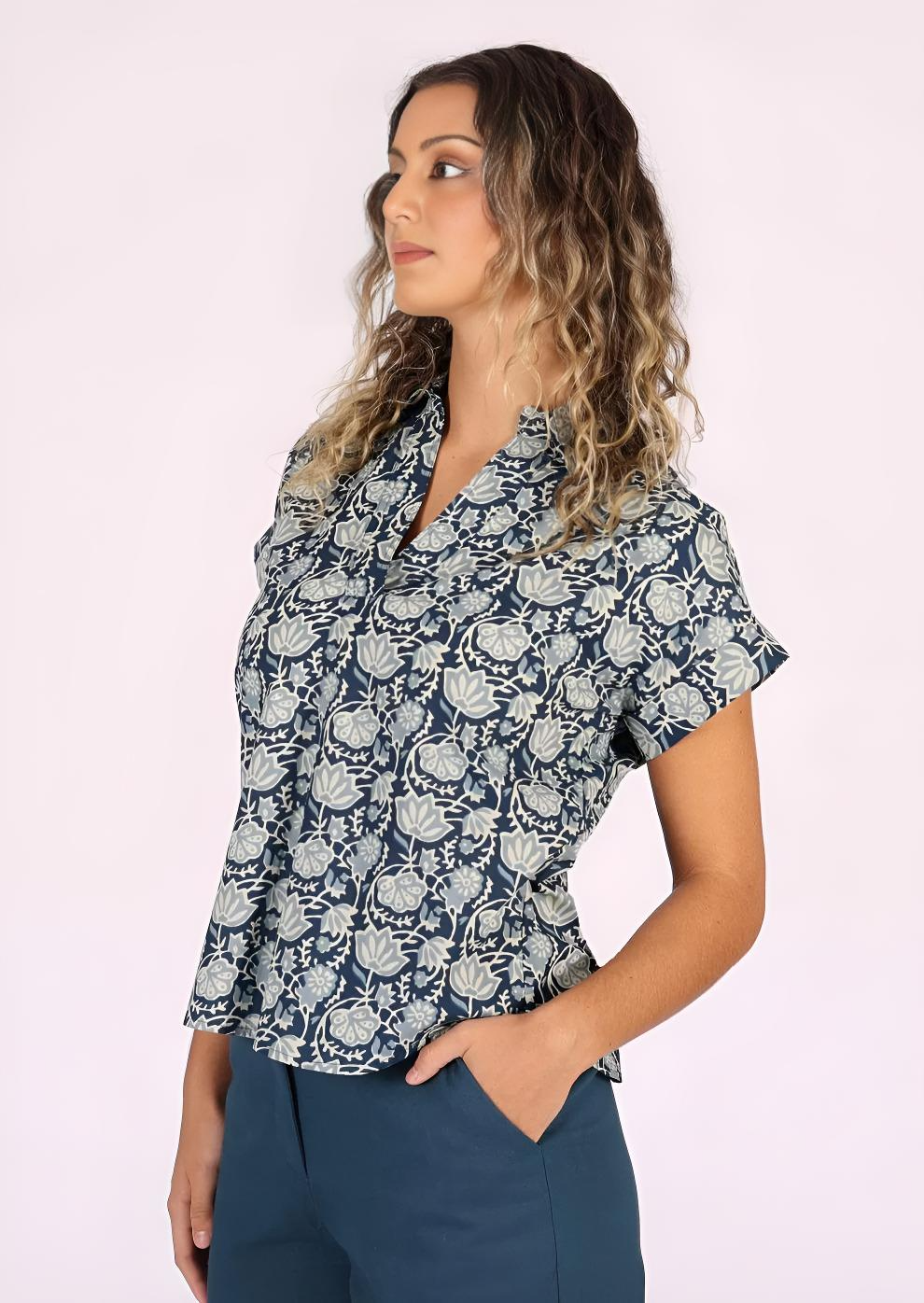 Aria Top Indigo