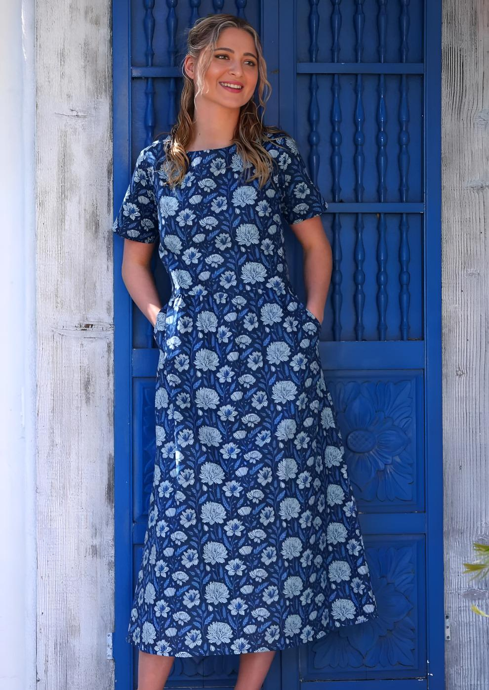 August Dress Blue Meadow