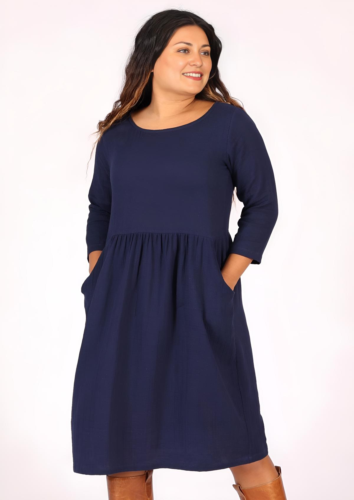 Avery Dress Navy