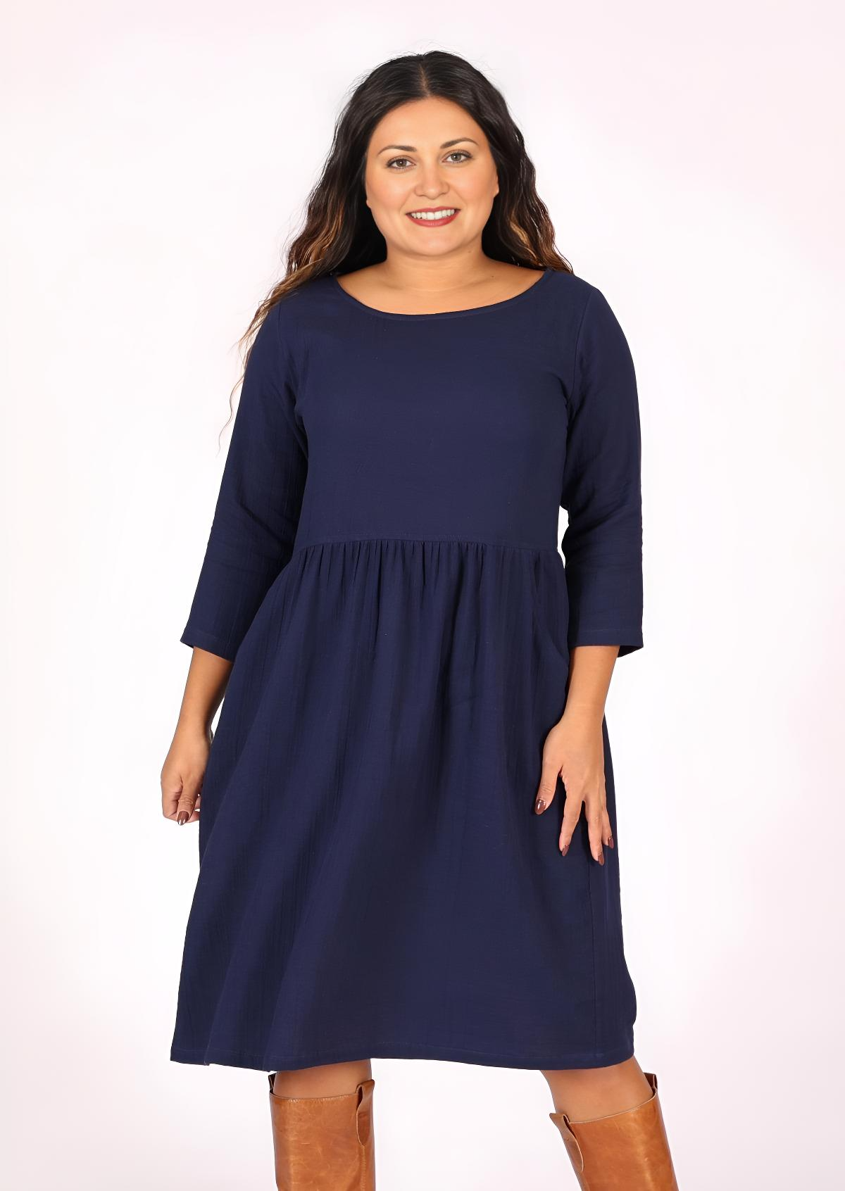 Avery Dress Navy