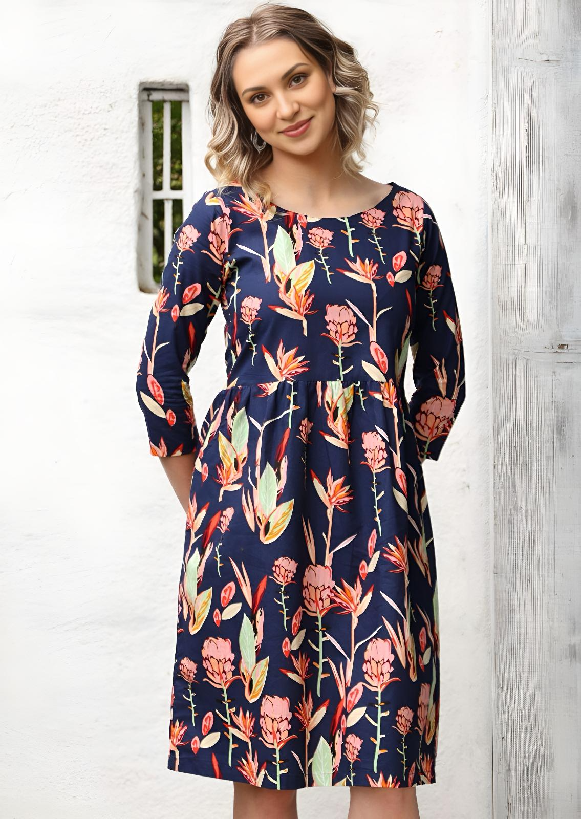 Avery Dress Bird of Paradise