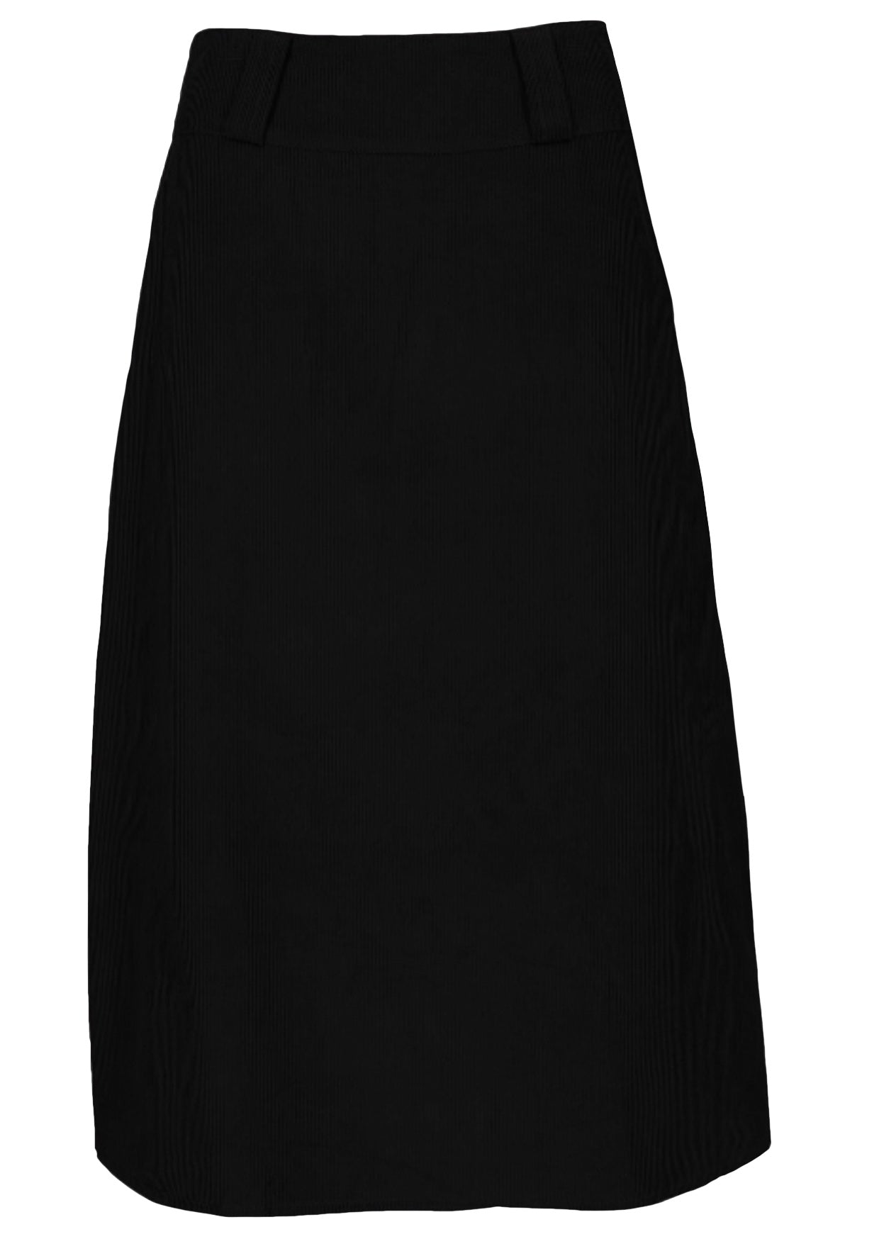 Belt Loop Skirt Corduroy Black