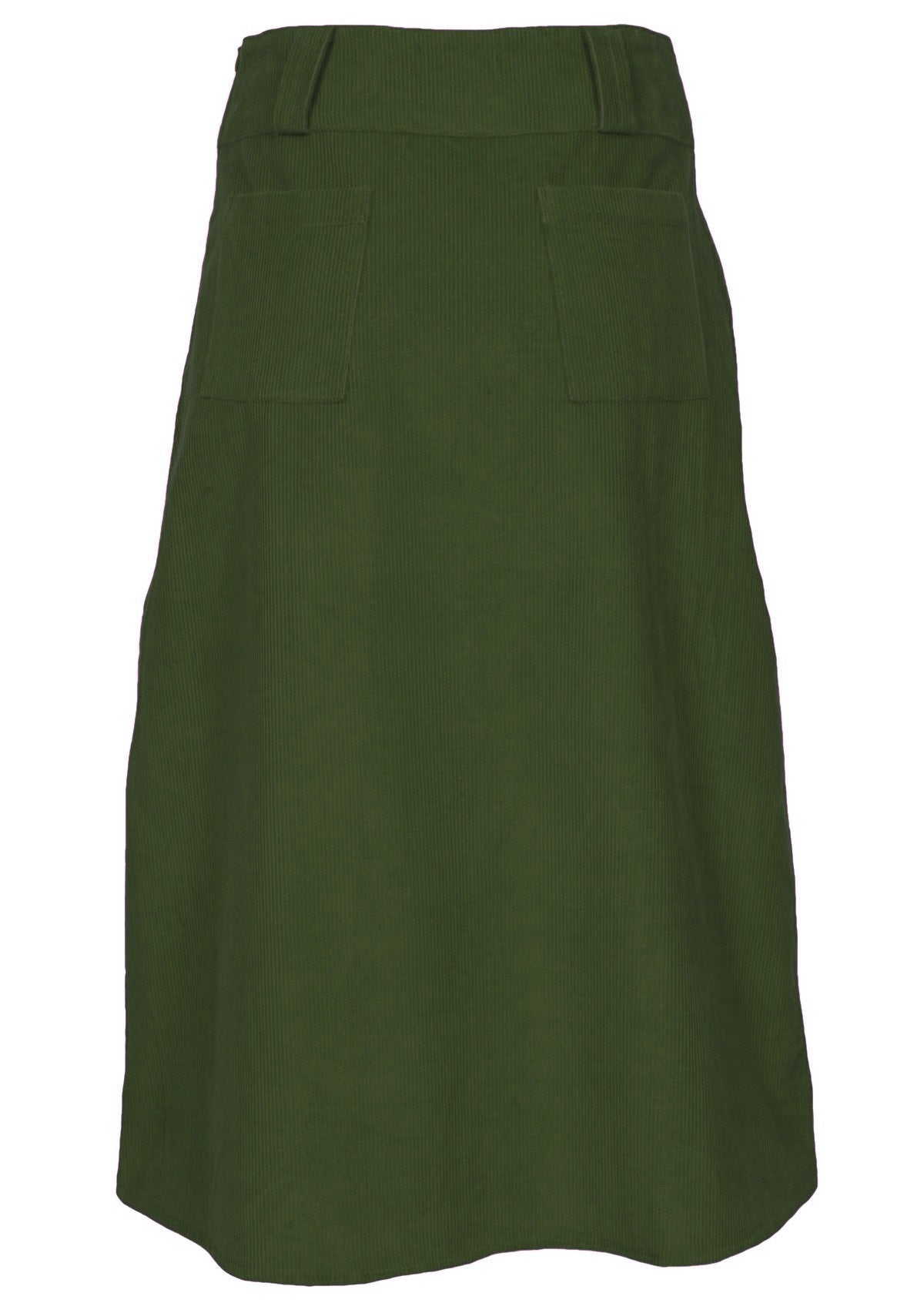 Belt Loop Skirt Corduroy Green