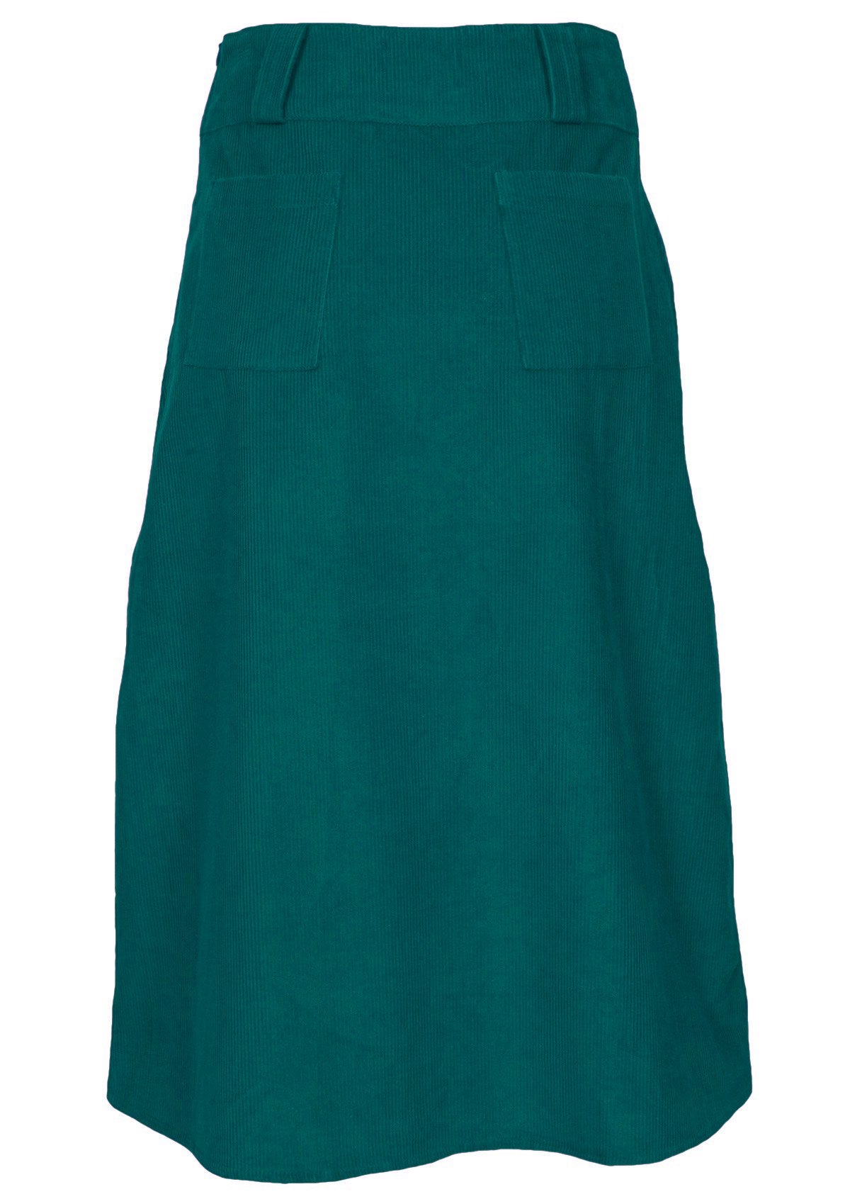Belt Loop Skirt Corduroy Teal