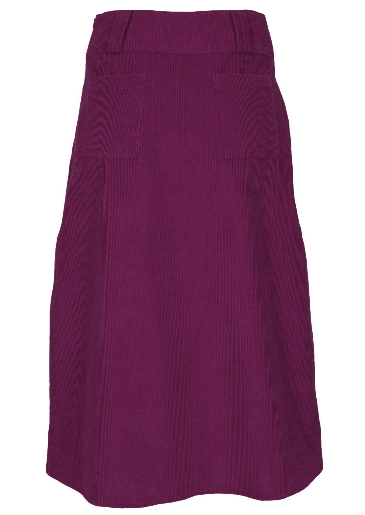 Belt Loop Skirt Corduroy Plum