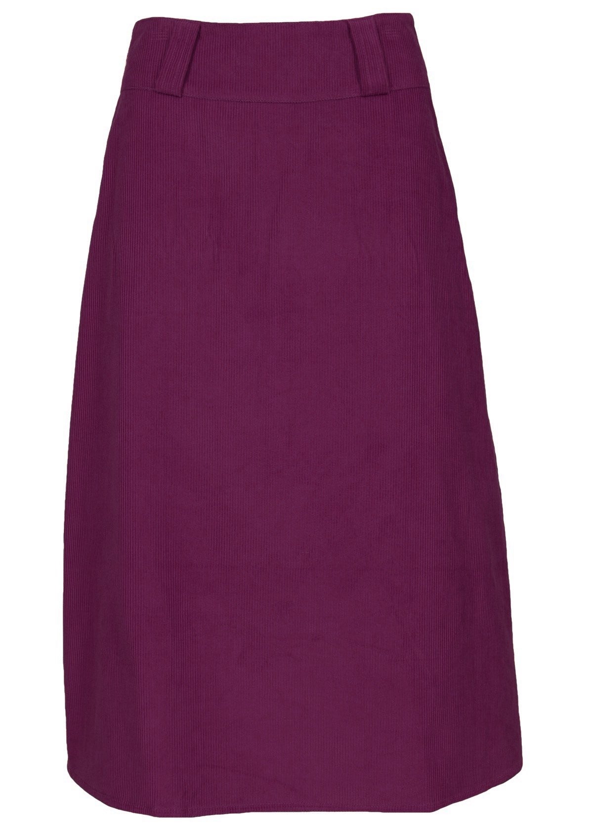 Belt Loop Skirt Corduroy Plum