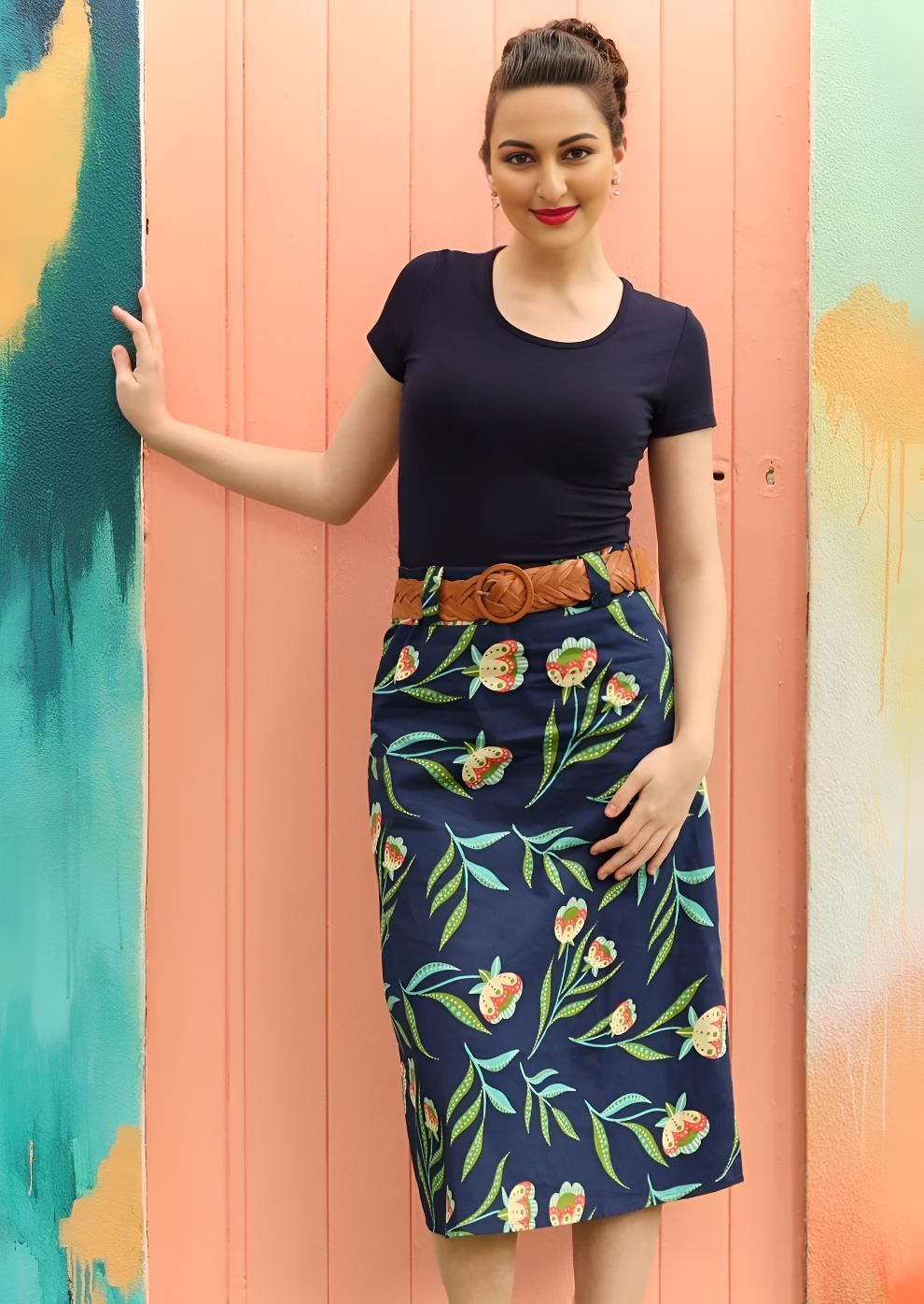 Belt Loop Skirt Midnight Reverie