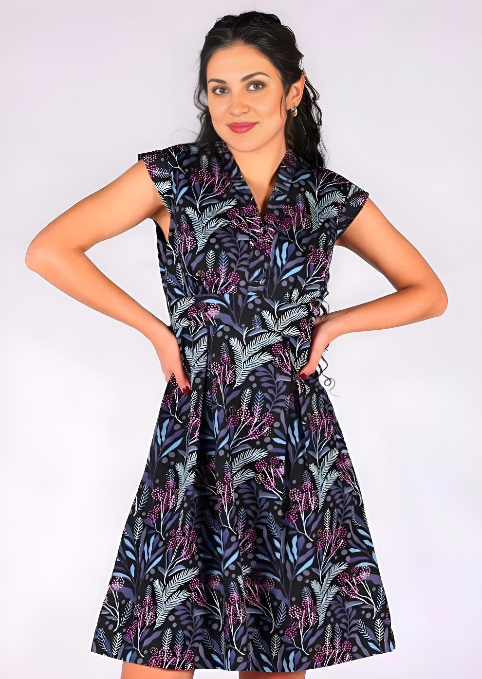 Billie Dress Obsidian