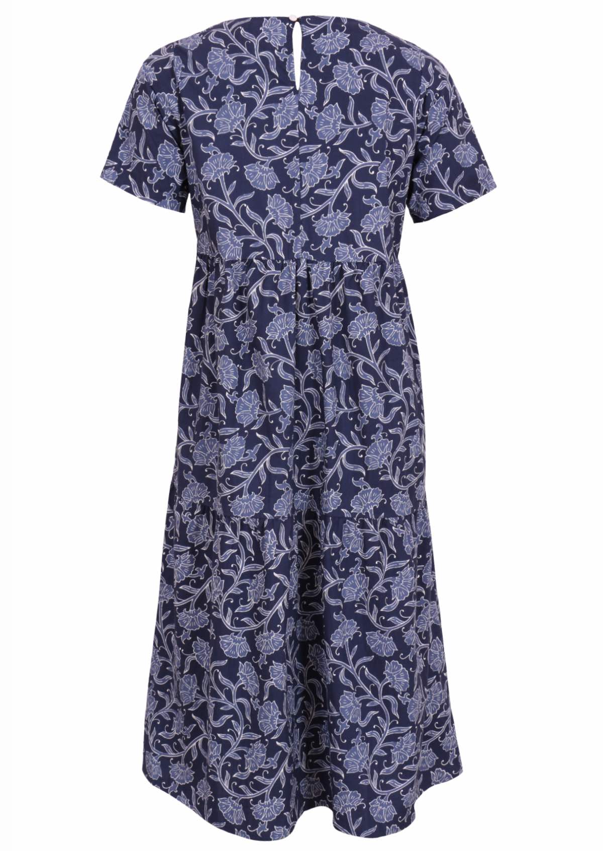 Claudia Dress Neela 100 percent short sleeve dress back view