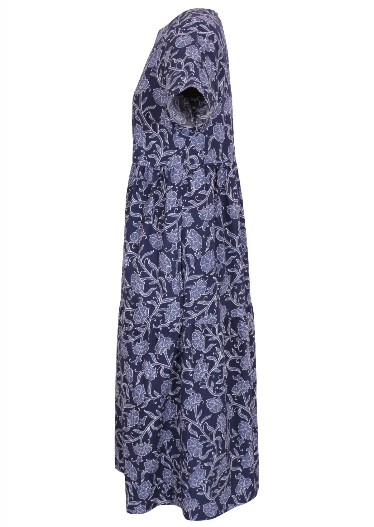 Claudia Dress Neela 100 percent short sleeve dress side view