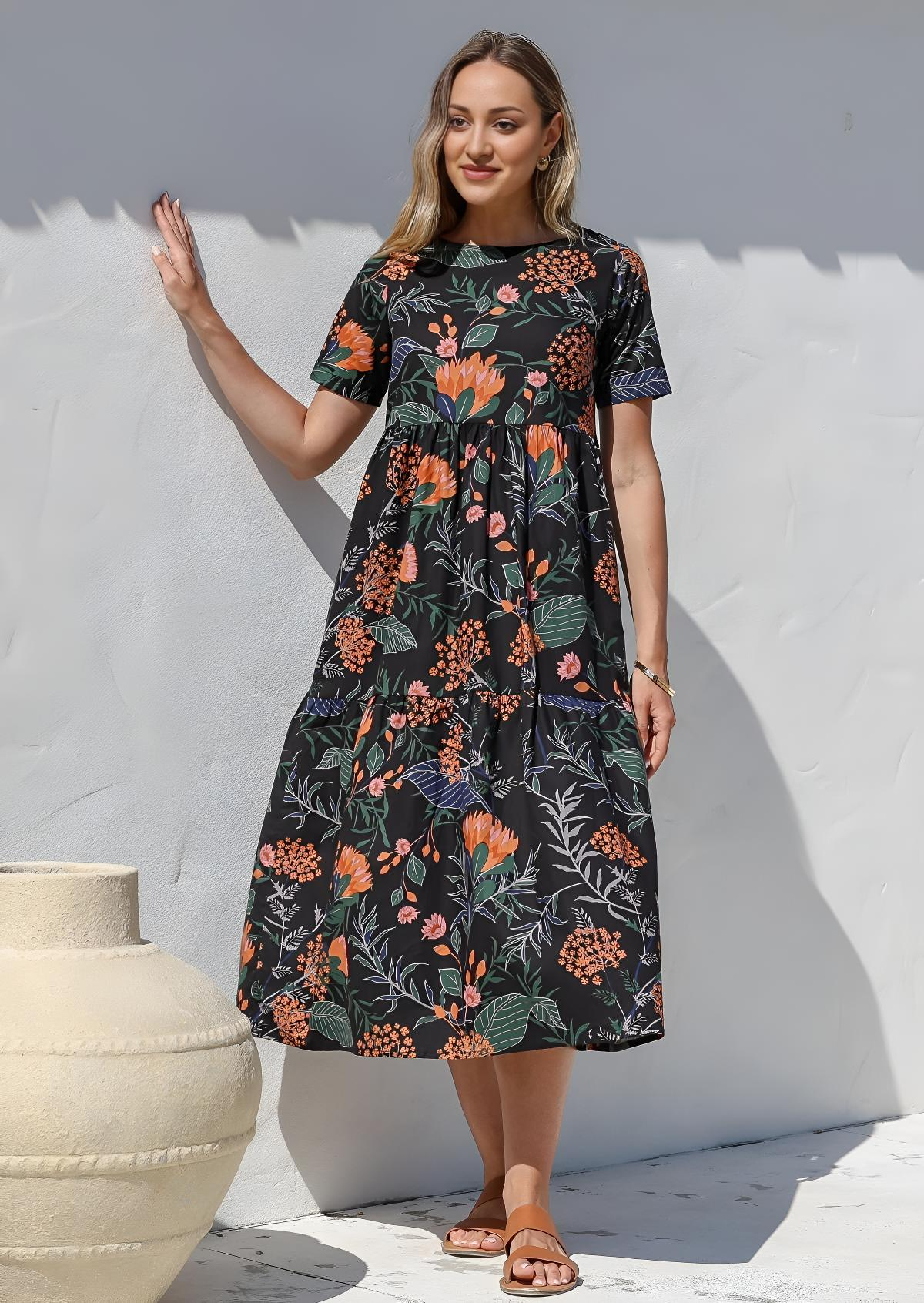 Claudia Dress Queen Protea