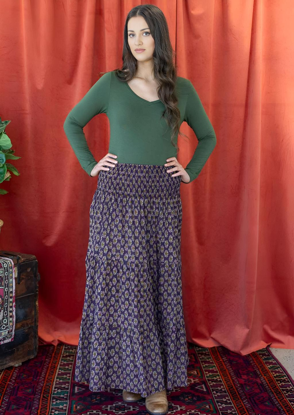 Dawn Maxi Skirt Kumari Purple