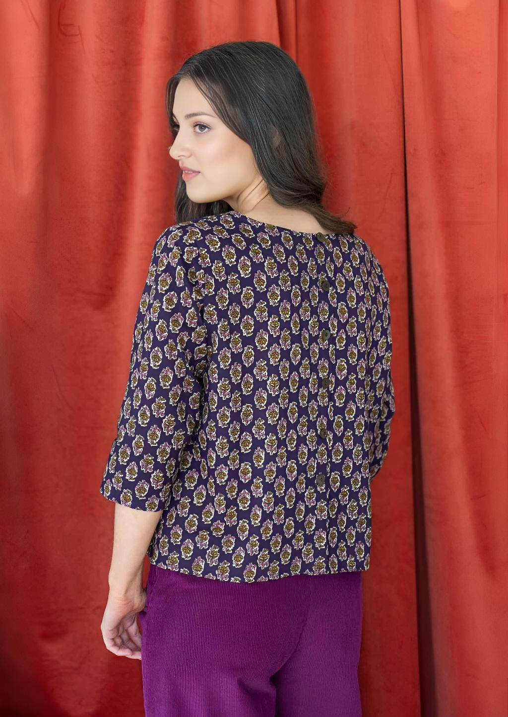 Demi Top Kumari Purple