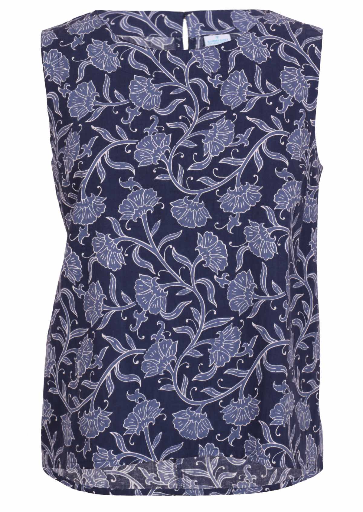 Eden Top Neela 100 percent cotton women's sleeveless blouse