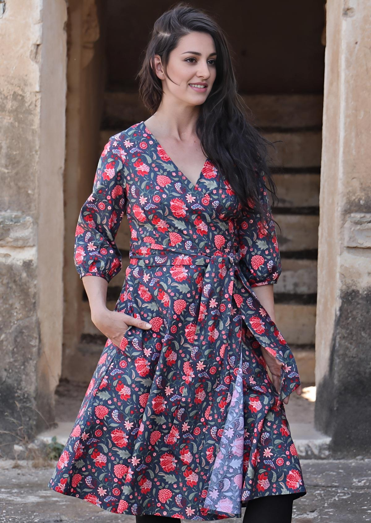 Ella Wrap Dress Kaveri