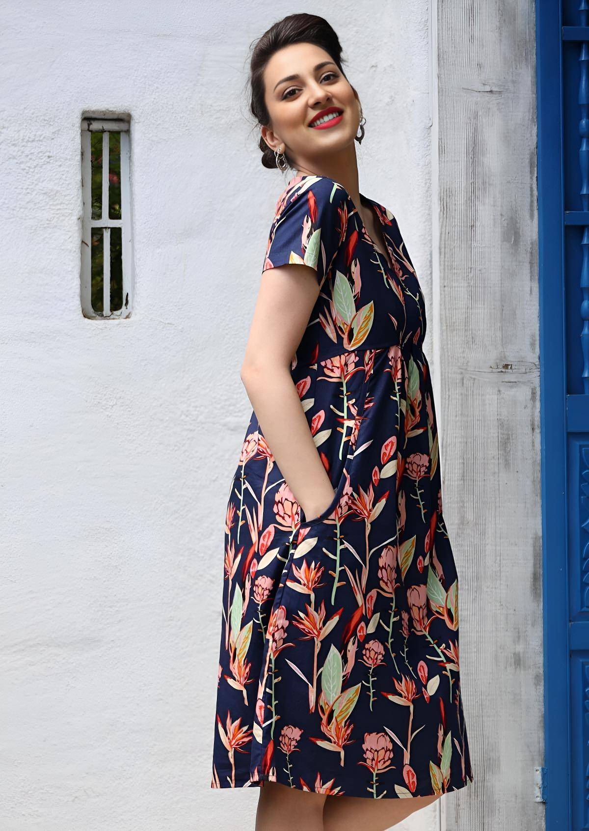Etta Dress Bird of Paradise