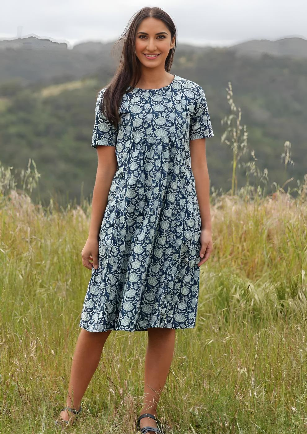Frankie Dress Indigo