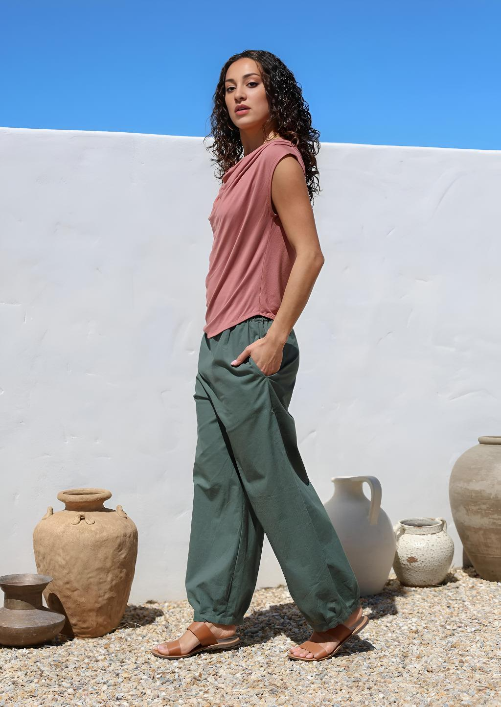 Greta Pants Jungle Green