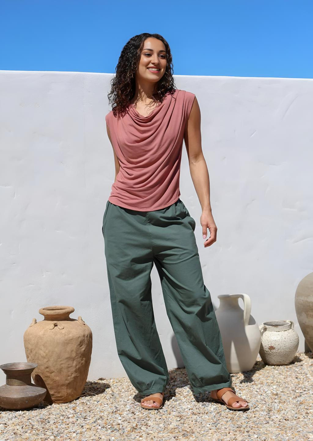 Greta Pants Jungle Green