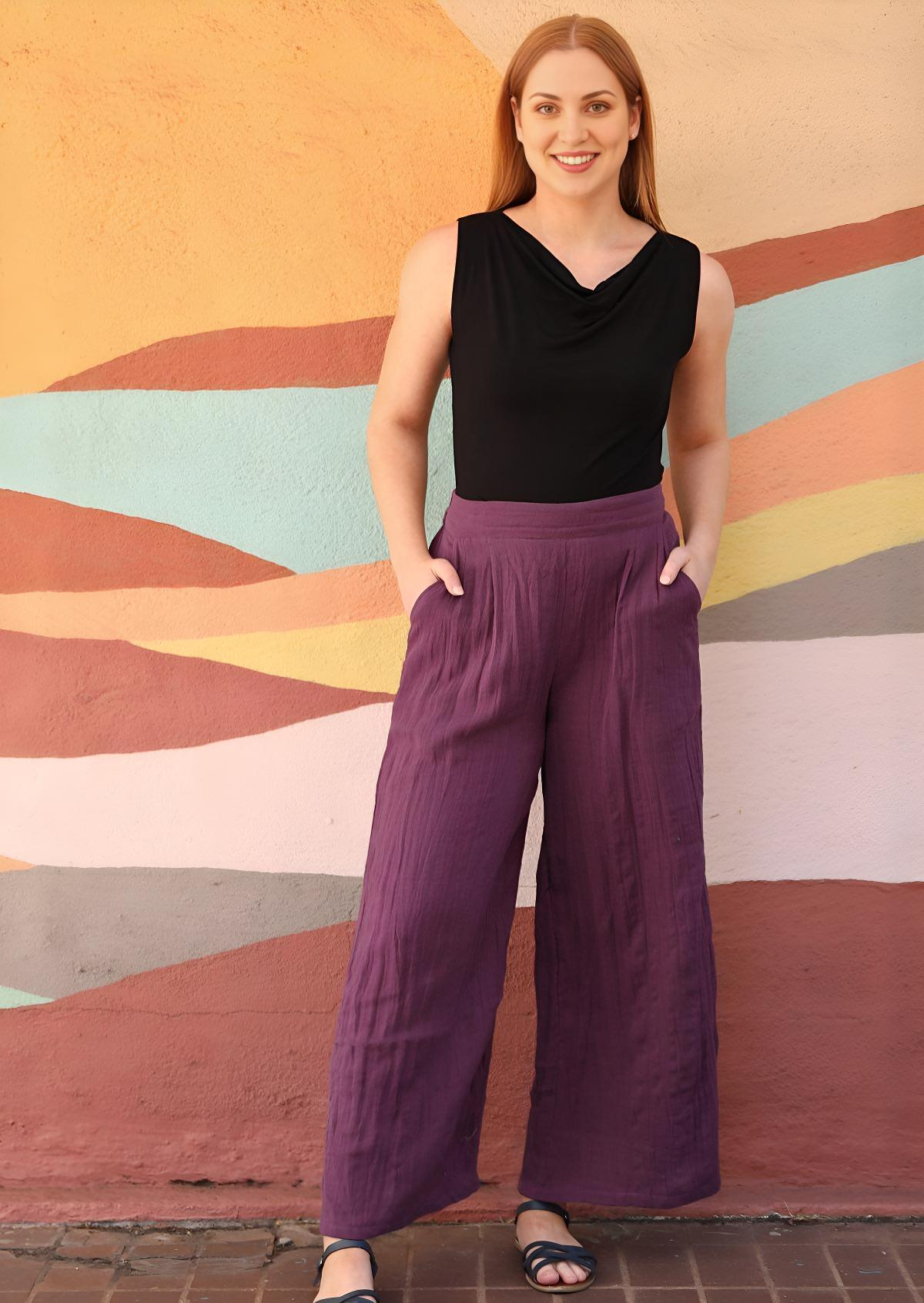 Jaya Pants Eggplant