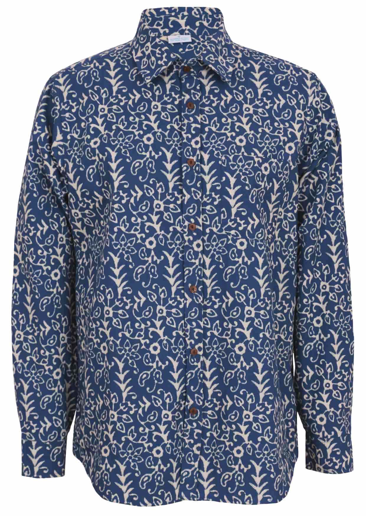 Long Sleeve Men's Cotton Shirt Nirvana