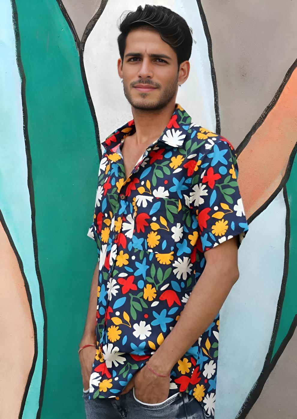 Men's Cotton Shirt Bright