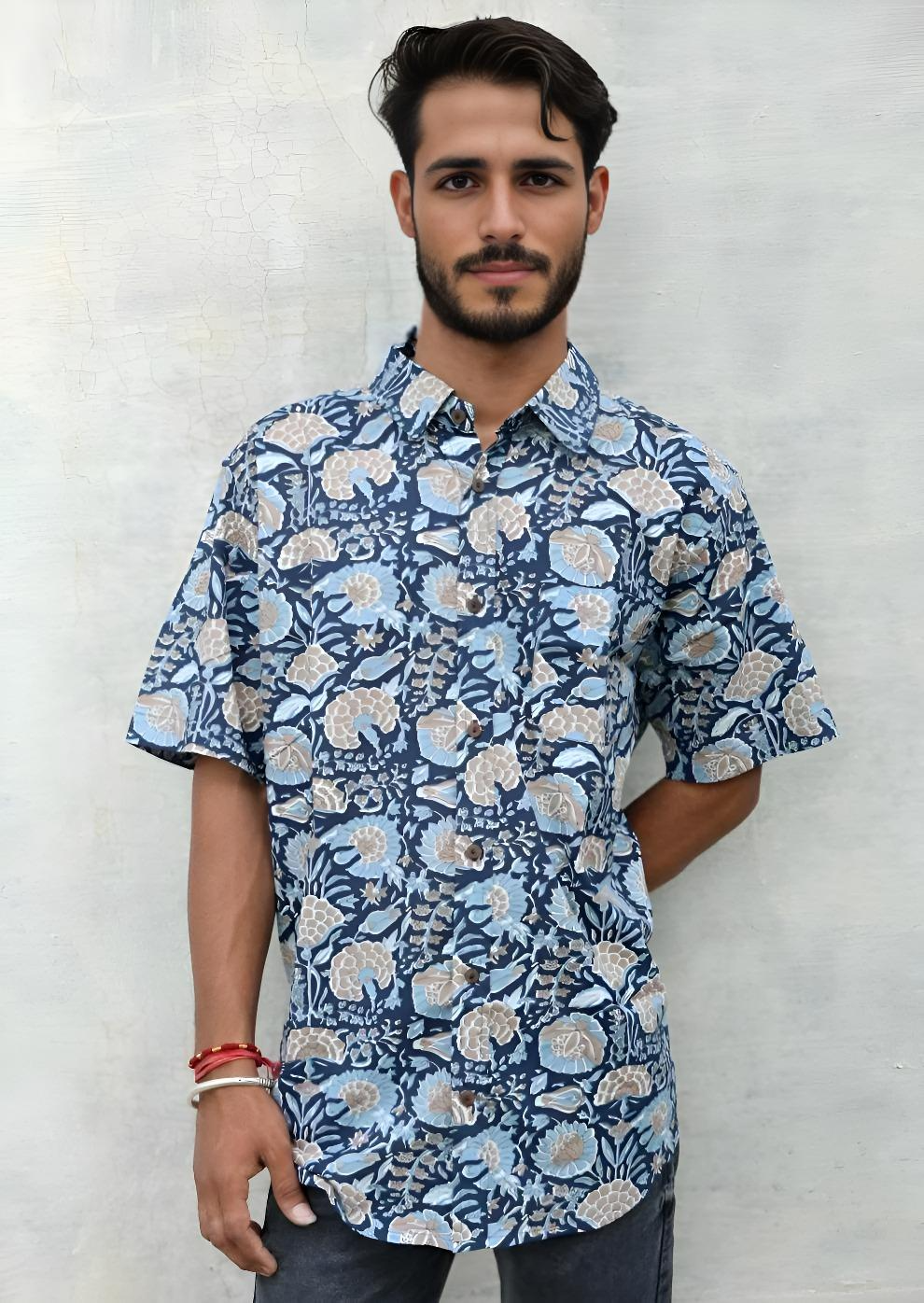 Men's Cotton Shirt Dahlia