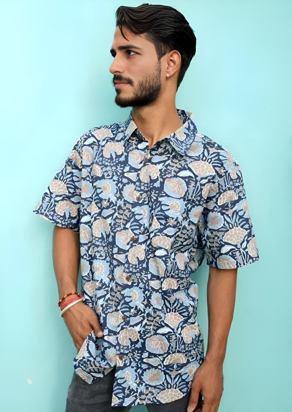 Men's Cotton Shirt Dahlia