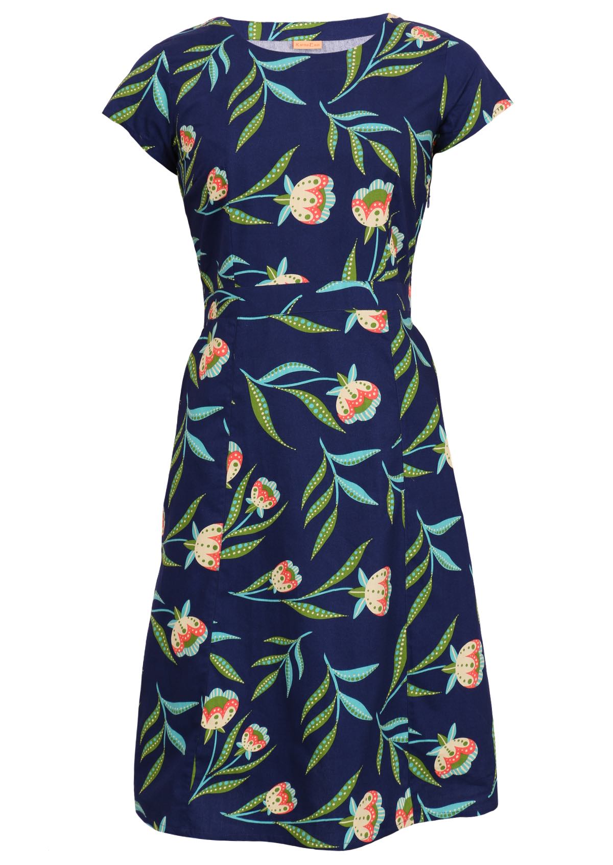 Mannequin front of dress.