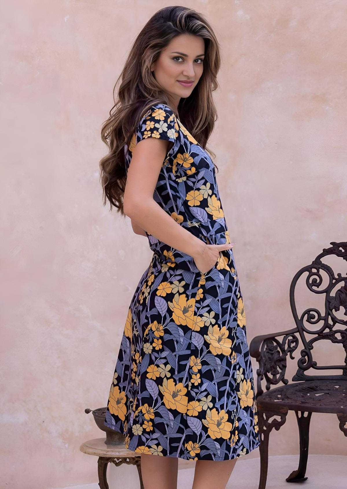 Nina Dress Night Shade