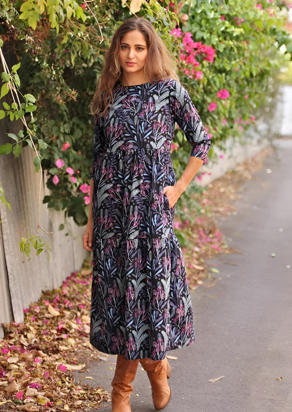 Olivia Dress Obsidian