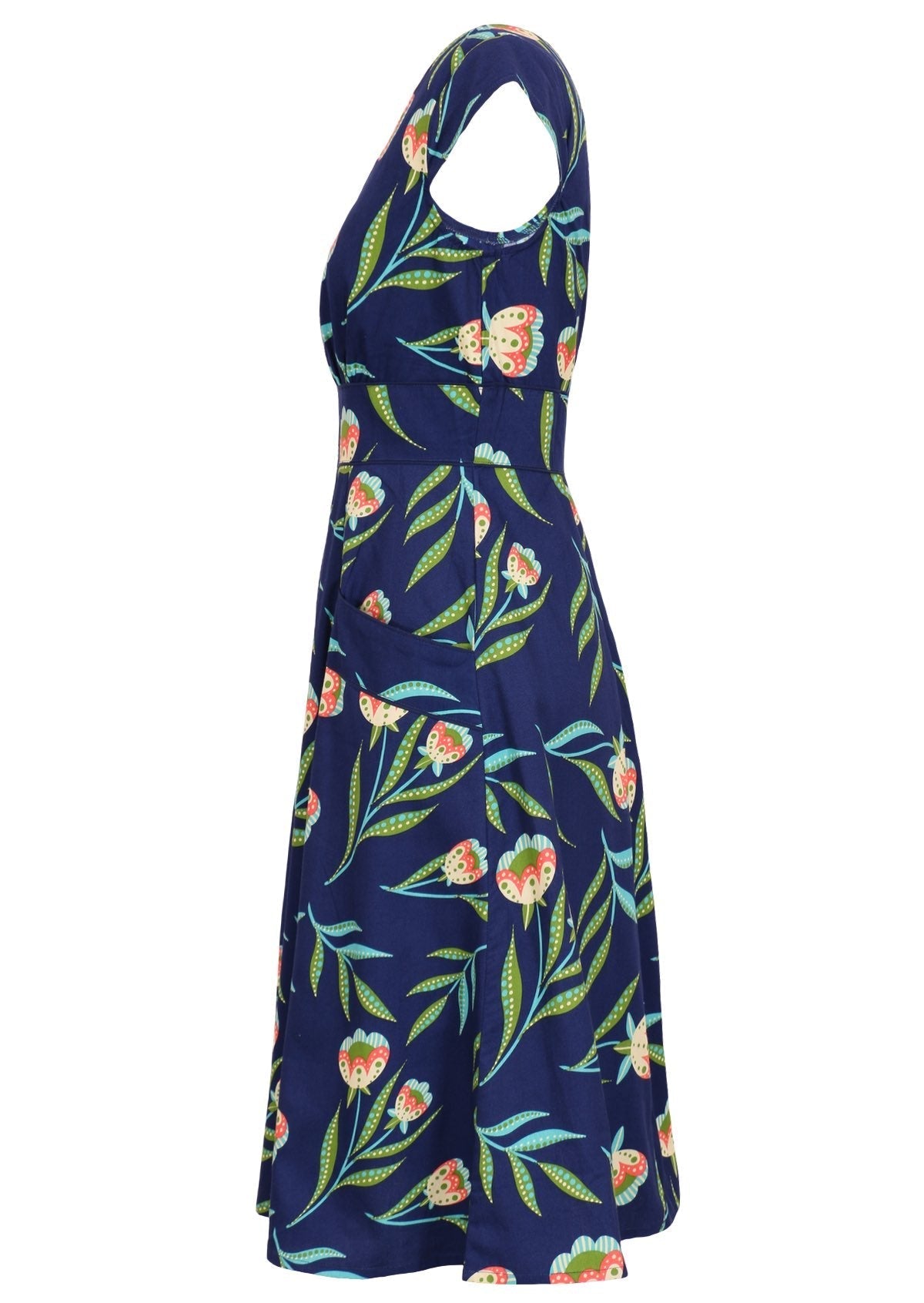 Mannequin side of dress.