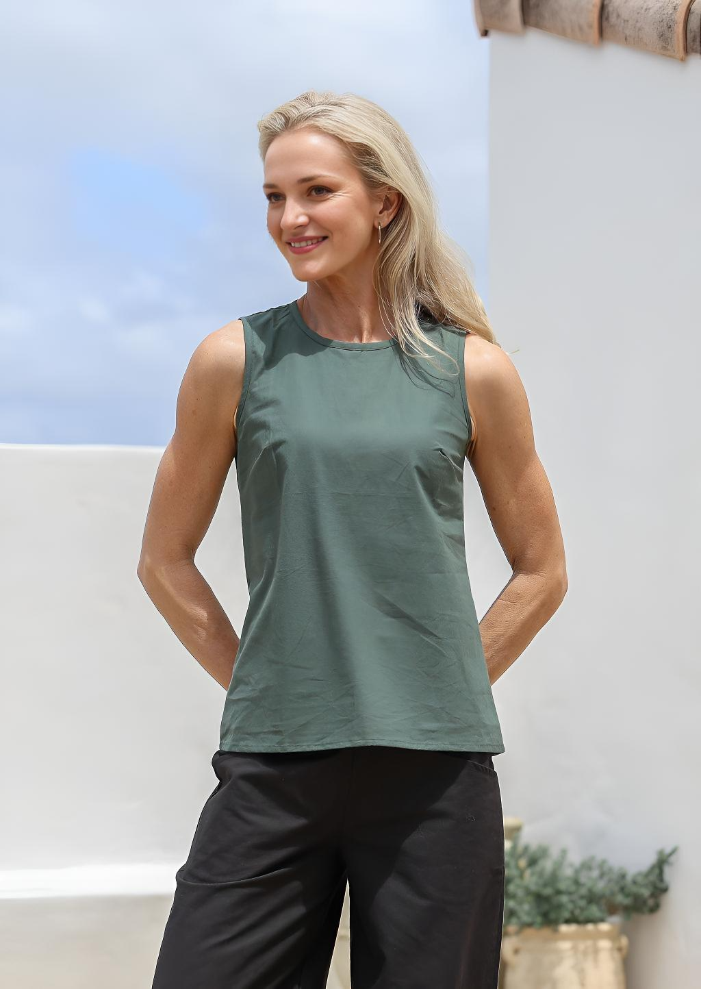 Sylvia Top Jungle Green