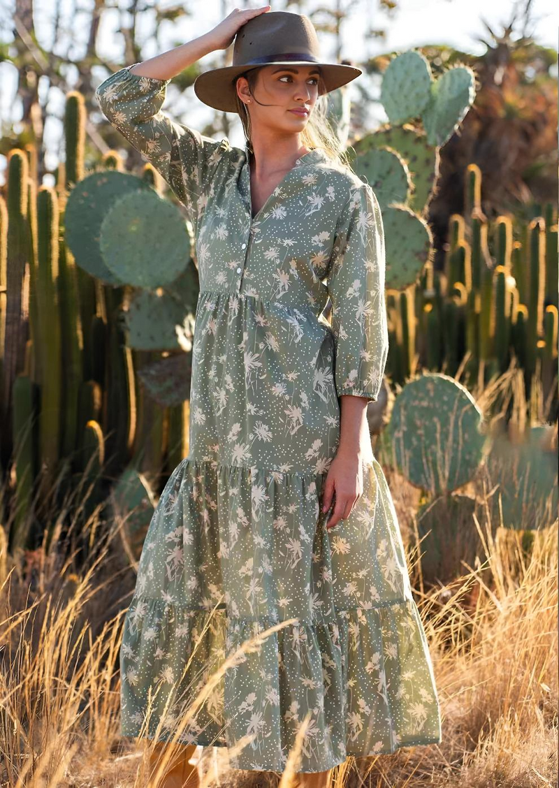 Tiered Maxi Dress Cascade
