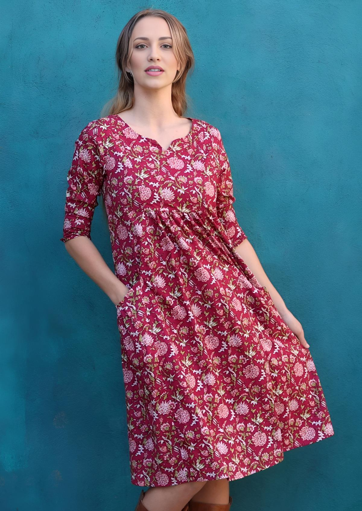 Tilda Dress Cranberry