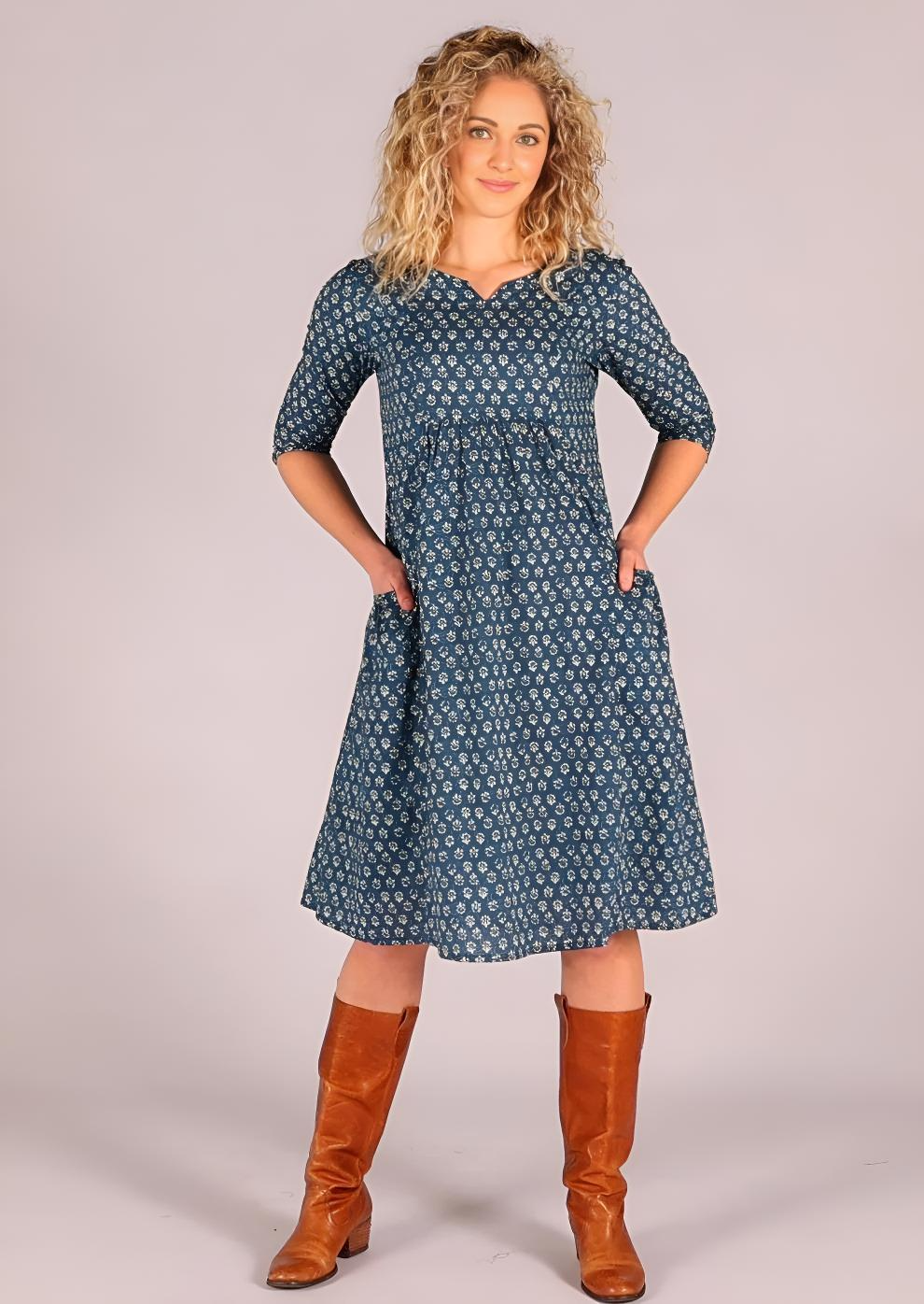 Tilda Dress Bluebell