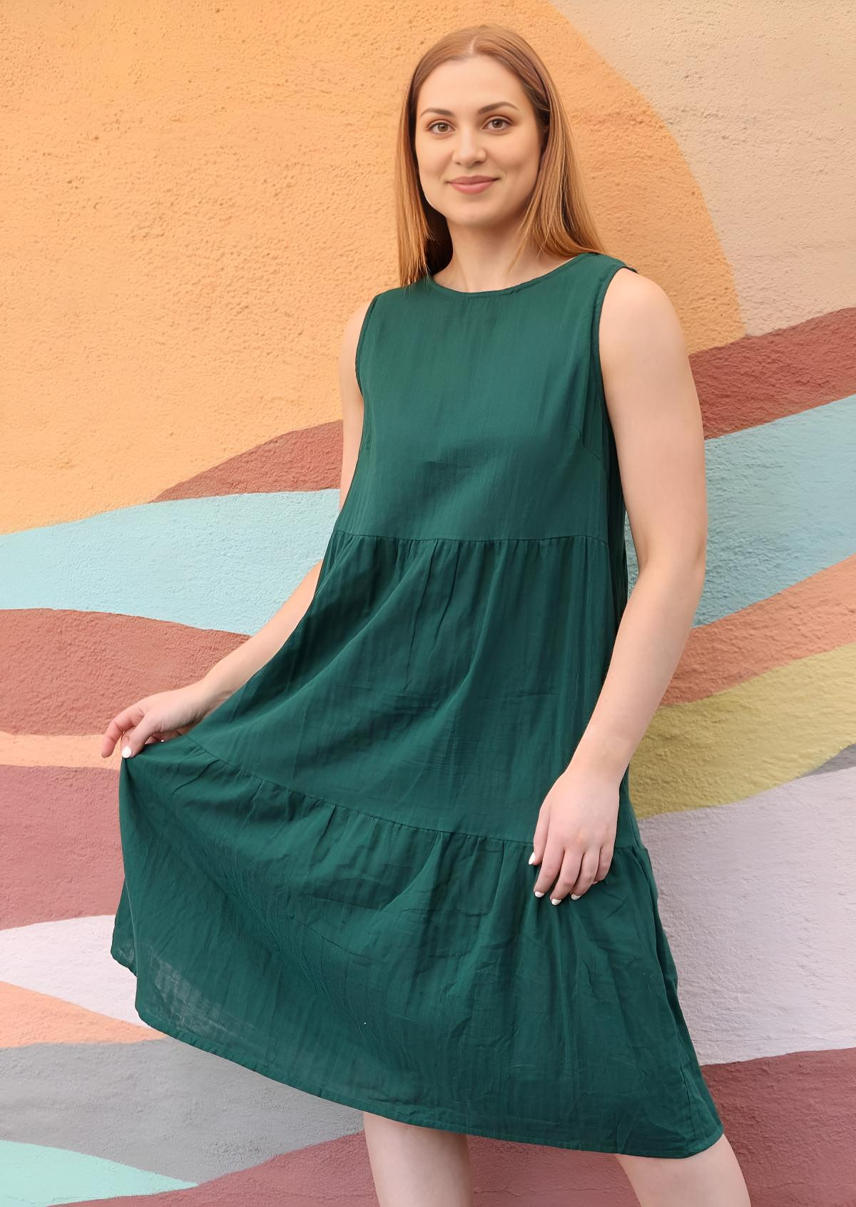 Tully Dress Green