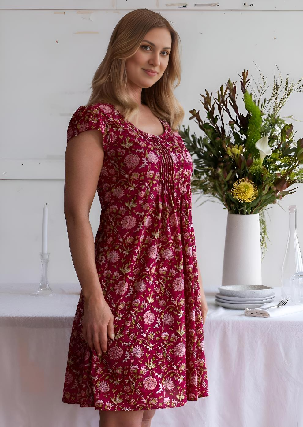 Tulsi Dress Cranberry