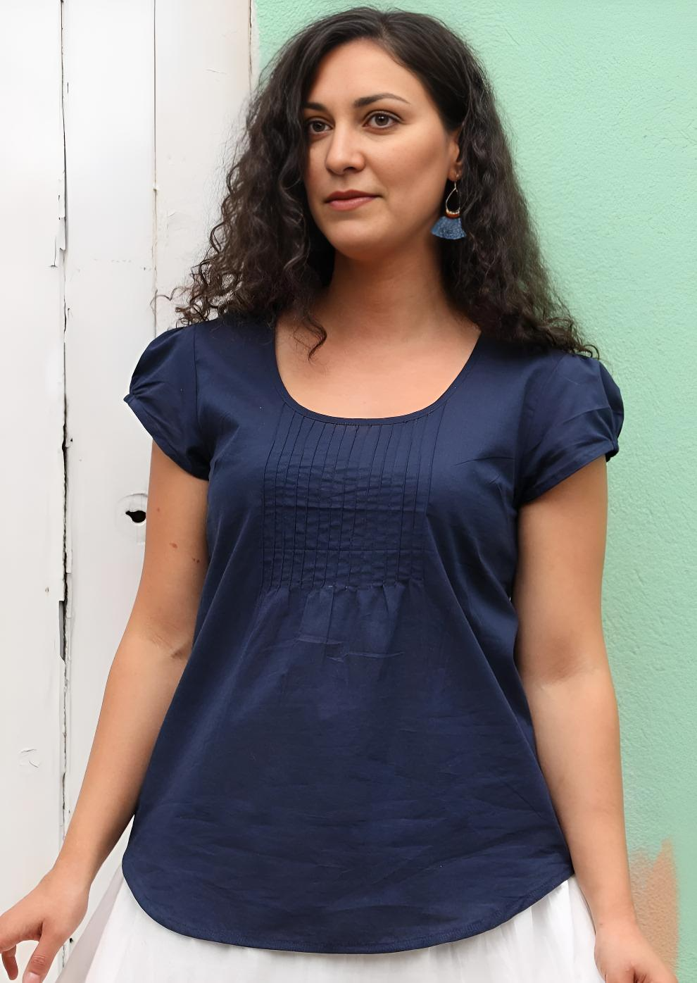 Tulsi Top Navy