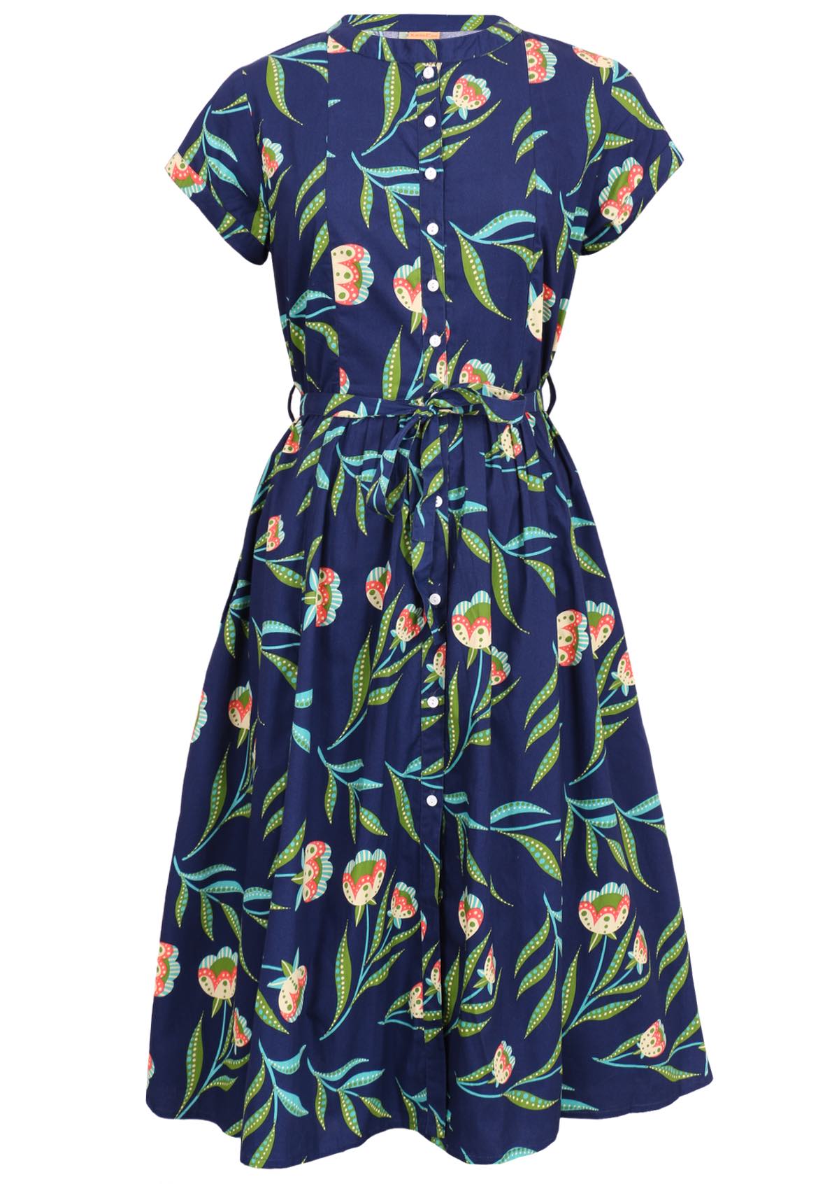 Mannequin front of dress.