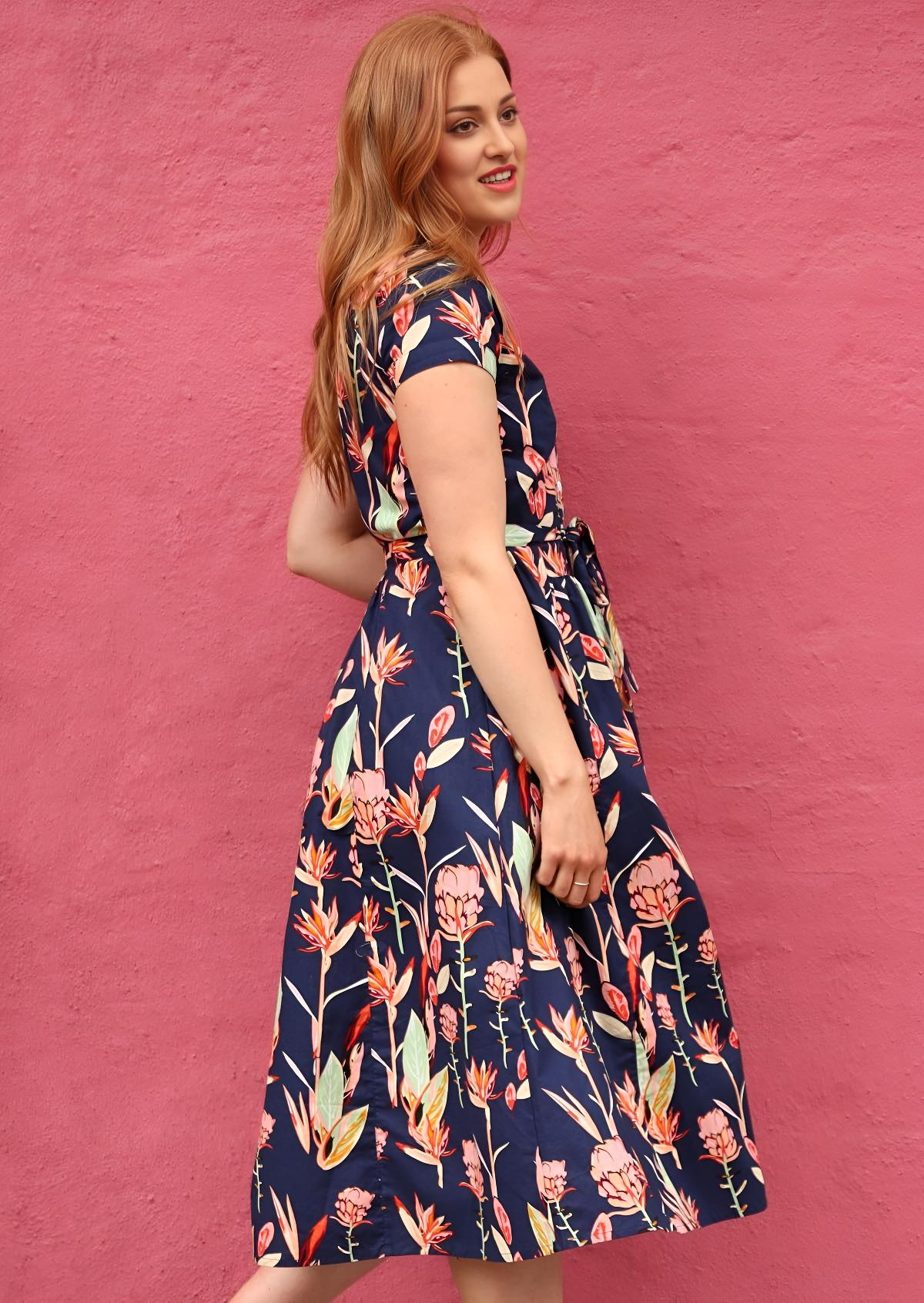 Vivien Dress Bird of Paradise