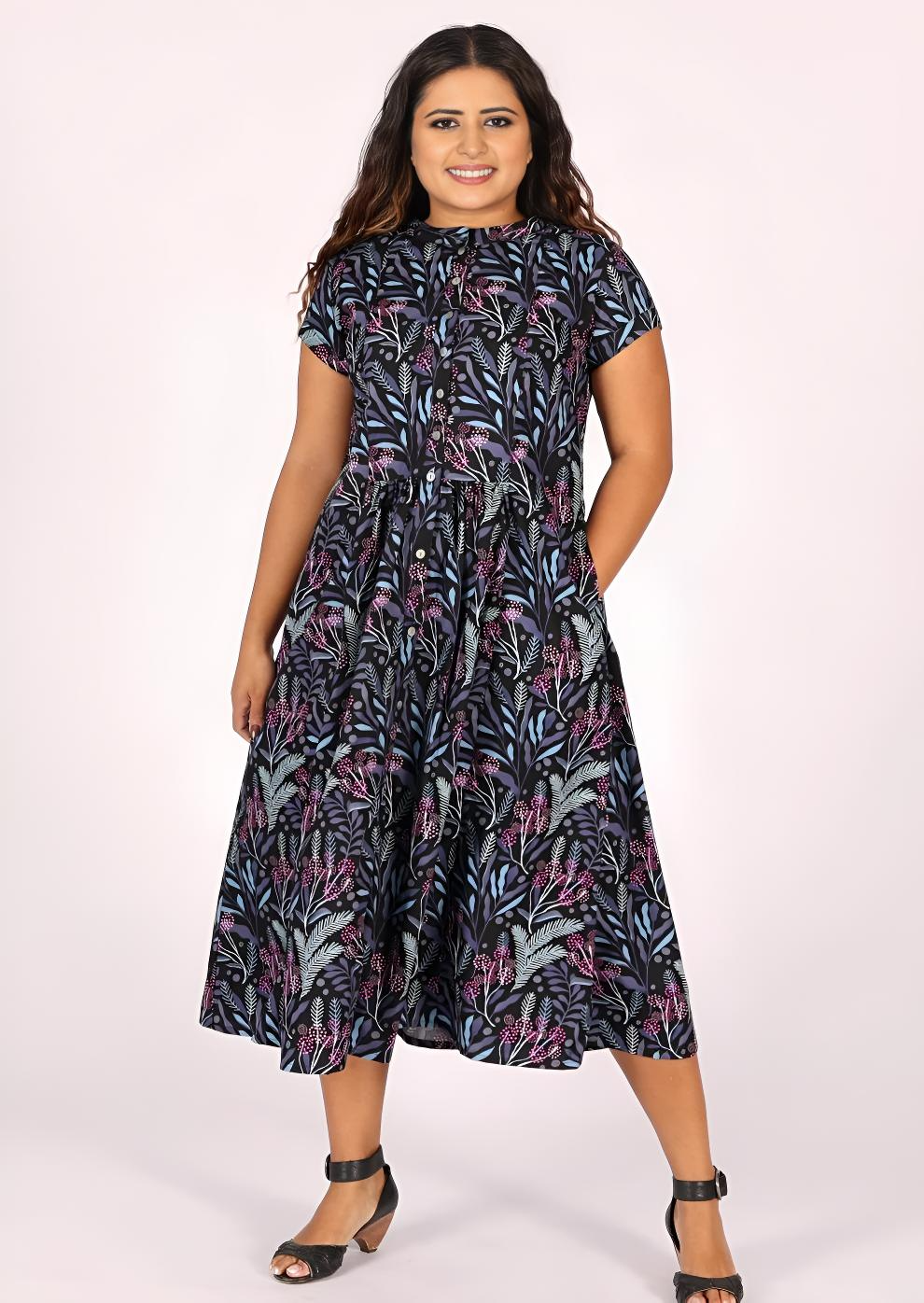 Vivien Dress Obsidian